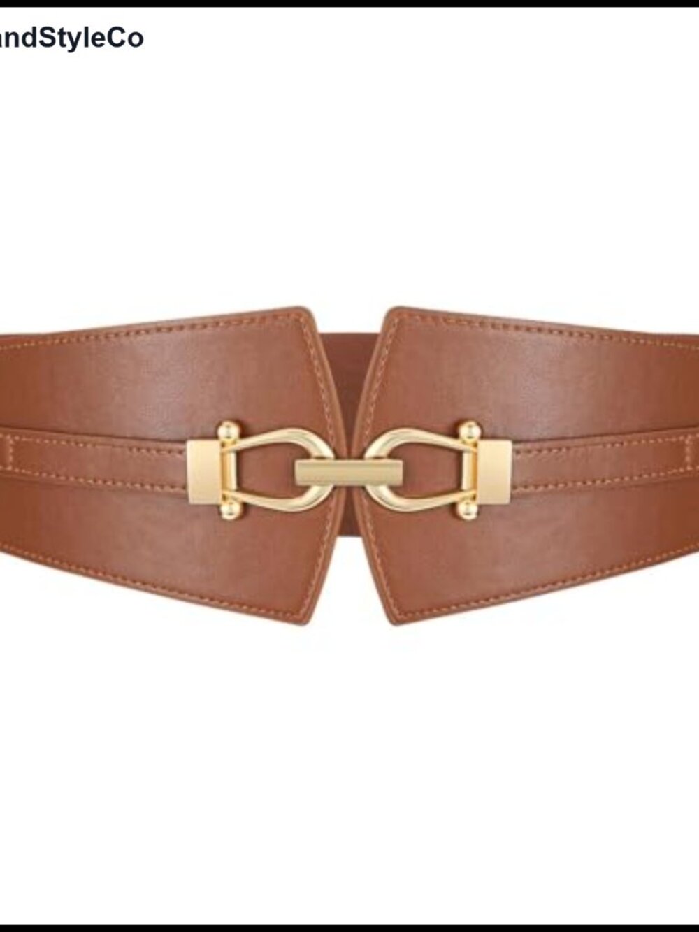 Wide Elastic Corset Belt Women Waist Cinch Stretch Gold Buckle